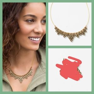 Swarovski brass and crystal necklace